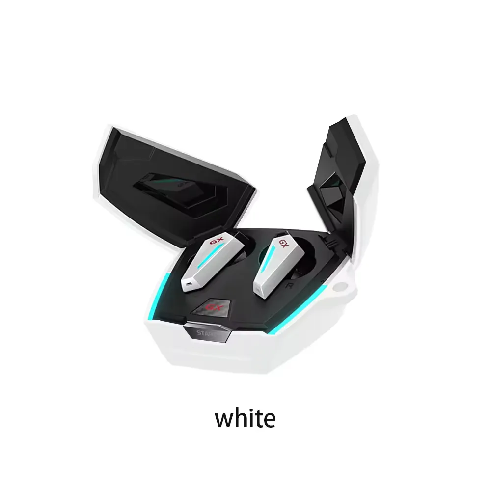 Gaming Style Wireless Bluetooth Earbuds with LED Charging Case